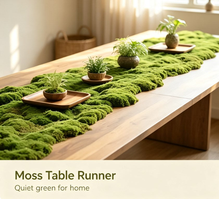 Artificial Green Moss Sheets, Realistic Fake Moss Mats for Indoor and Outdoor Garden, Pot Cultivation, and Wedding Decor