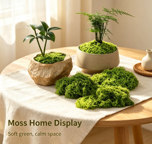 Artificial Green Moss Sheets, Realistic Fake Moss Mats for Indoor and Outdoor Garden, Pot Cultivation, and Wedding Decor