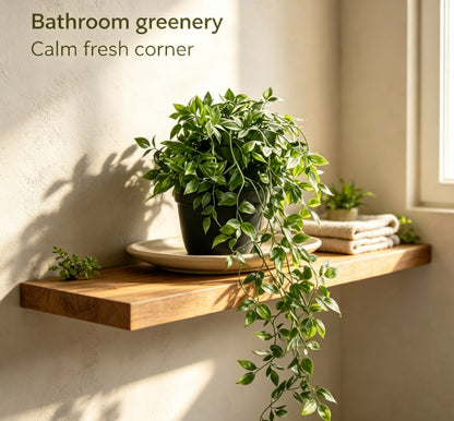 Large Artificial Green Plants in Pots, Fake Potted Foliage for Living Room Office Shelf Wedding Decor