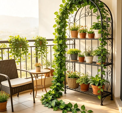 Realistic Artificial Green Ivy Leaf Wall Hanging, Faux Greenery for Indoor and Outdoor Garden, Wedding, and Home Decor